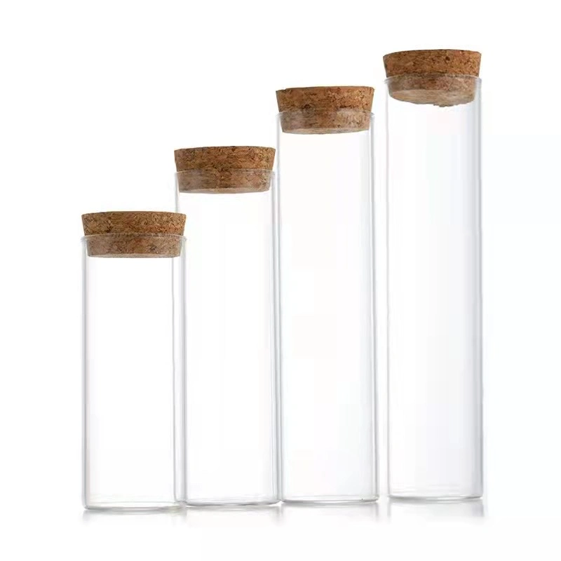 High Quality Empty Round Glass Vial for Storage with Cork