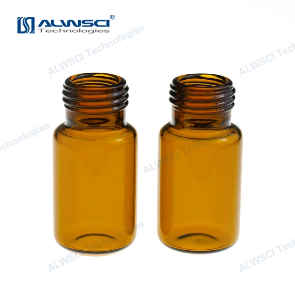 Alwsci ND18 Screw Neck HPLC 10ml Headspace Amber Glass Vial