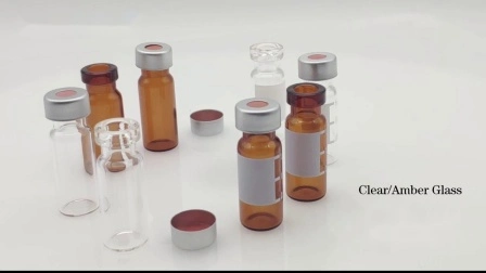 2-ml-Crimp-Fläschchen mit hoher Rückgewinnung, Klarglas-Laborfläschchen für die HPLC-Chromatographie