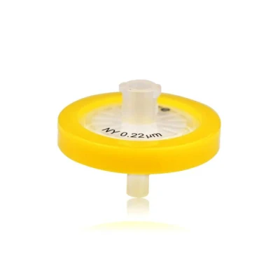 Hydrophober Spritzenmembranfilter für das Labor, 0,22 um, 0,45 um, 13 mm, 25 mm, 33 mm, Nylon, PTFE, PVDF, RC, GF, Spritzenfilter